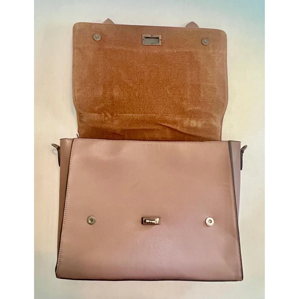 EaseGave Women 15.6 Inch Laptop Briefcase Saffiano Grained Eco-Leather